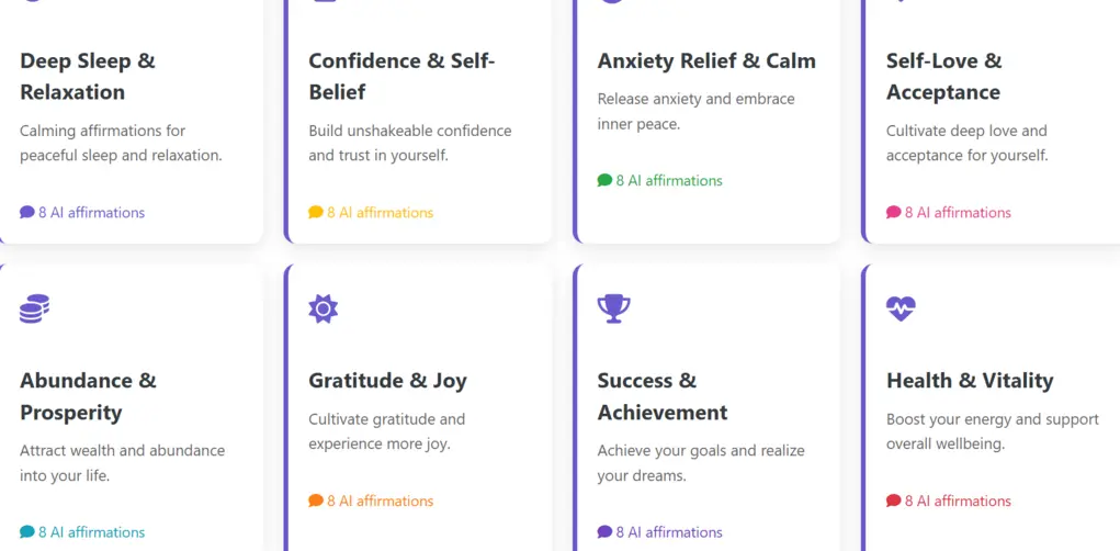audio affirmations - screenshot 2