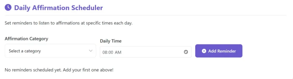 daily affirmations scheduler - screenshot 4